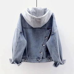 Deconstructible Hooded Denim Jacket