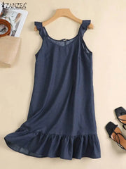 Bohemian Denim Sundress