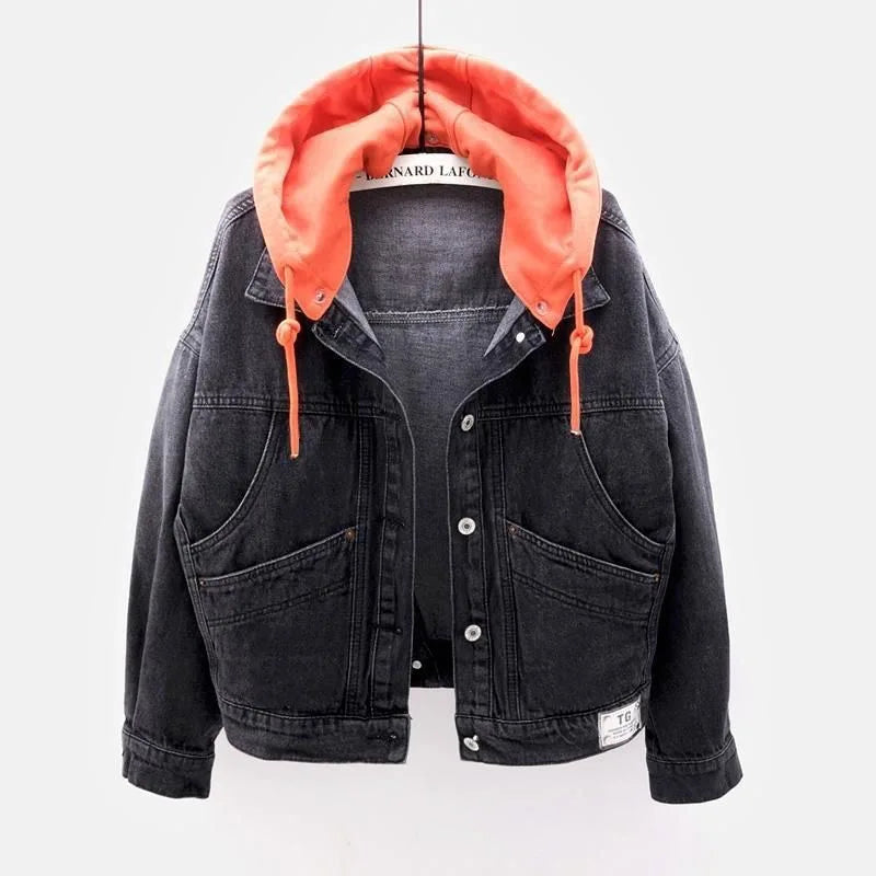 Deconstructible Hooded Denim Jacket